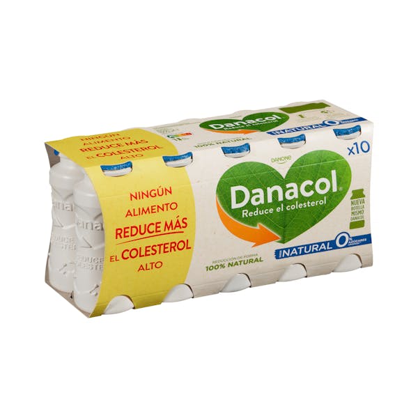 Bebida láctea natural Danacol 0% azúcares añadidos