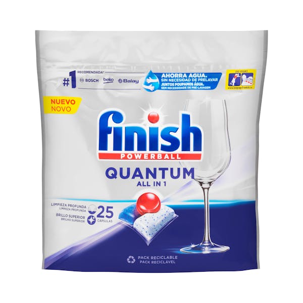 Lavavajillas Quantum Max Finish en pastillas