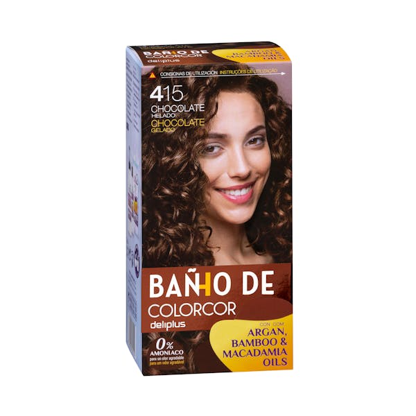 Baño de color 415 chocolate helado Deliplus 0% amoniaco